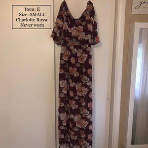Charlotte Russe floral maxi dress